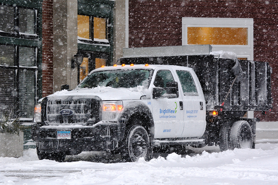 BrightView Truck Snow Removal