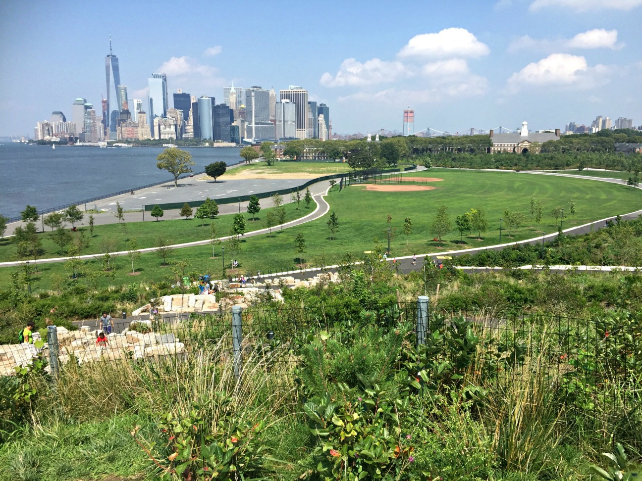 New York Skyline from Outlook Hill on Governors Island