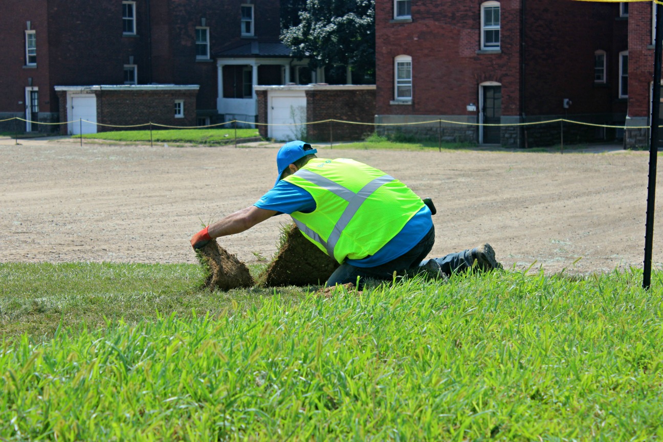 BrightView Installs new turf on Parade Grounds on Governors Island