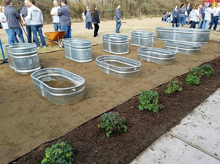 Houston Hillard Elementary School Planter Beds