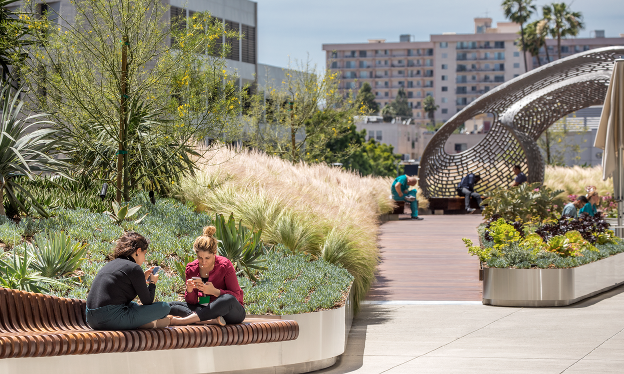 Colorful & Comfortable Outdoor Spaces for Socializing