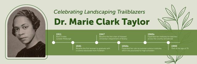 Marie Clark Taylor: Landscaping Trailblazer